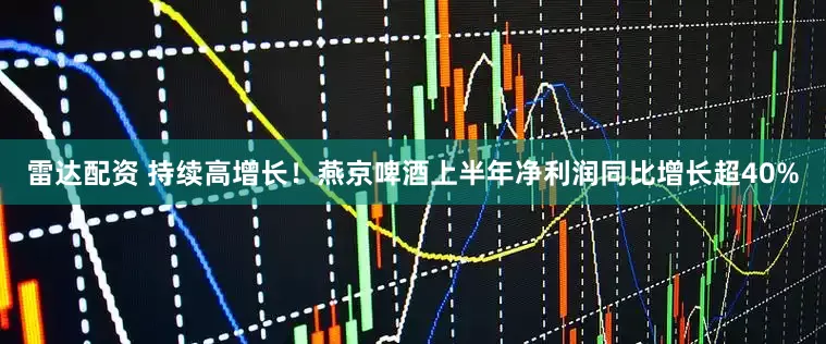 雷达配资 持续高增长！燕京啤酒上半年净利润同比增长超40%