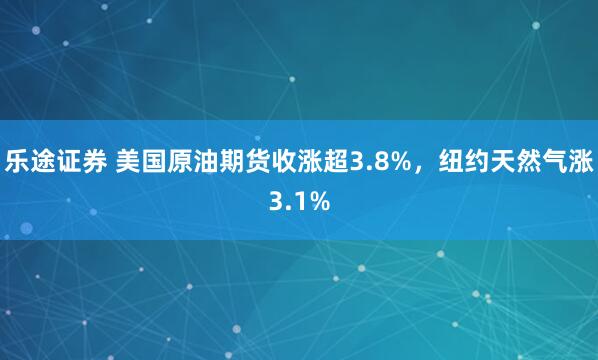 乐途证券 美国原油期货收涨超3.8%，纽约天然气涨3.1%